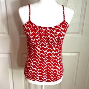 INC International Concepts: Pleated Top w/Braided Spaghetti Straps